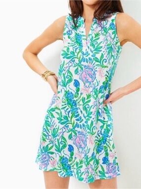 Dev Dress Lilly Pulitzer 100% Cotton Print Mini
